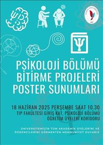 Psikoloji Bölümü Bitirme Projeleri Poster Sunumları